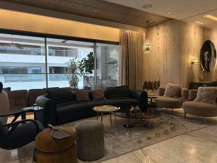 Living Room, sri-fortune-sonthalia-sky-villas 4 Bedroom 6333 Sq.Ft. Apartment In Kokapet Hyderabad 8709180