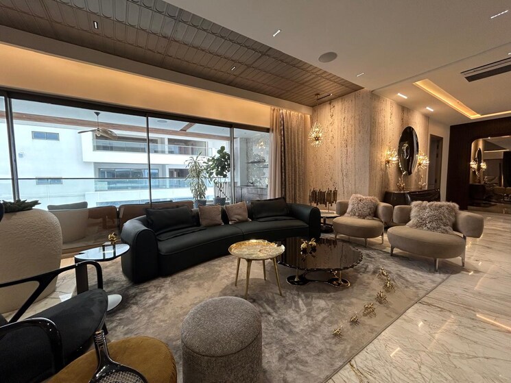 Living Room, sri-fortune-sonthalia-sky-villas 4 Bedroom 6333 Sq.Ft. Apartment In Kokapet Hyderabad 8709180