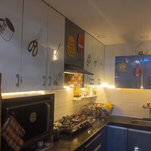 Kitchen in 3 BHK Builder Floor at Patrakar Colony – for Sale