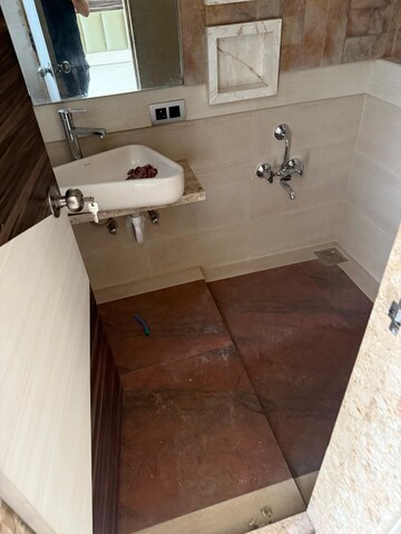 Bathroom in 3 BHK Apartment at Chaitanya Tower, Prabhadevi – for Rent