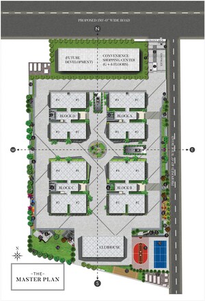 Master Plan in 4 BHK Apartment at DSR The Classe, Narsingi – for Sale