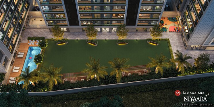 Exterior View, vip road vesu 3 Bedroom 2546 Sq.Ft. Apartment In Vip Road Vesu Surat 8710159