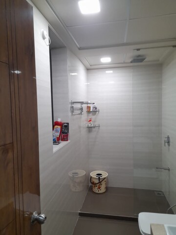 Bathroom in 3 BHK Apartment at Ambuja Utalika : The Condoville, Em Bypass – for Rent