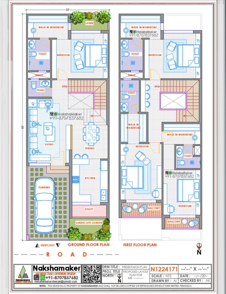 Floor Plan, turner road 4 Bedroom 2600 Sq.Ft. Independent House In Turner Road Dehradun 8710453