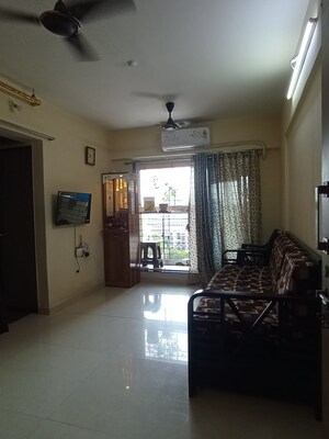 Living Room in 1 BHK Apartment at Shraddha Nipun Galaxy, Bhandup West – for Sale