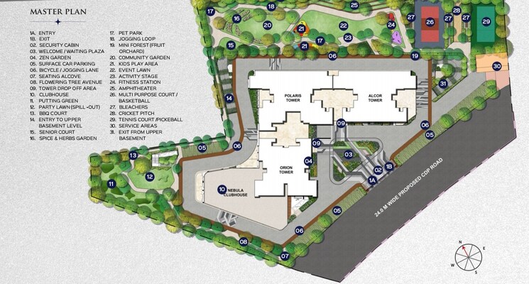 Master Plan, vaswani-starlight 3 Bedroom 1970 Sq.Ft. Apartment In Pattandur Agrahara Bangalore 8710792