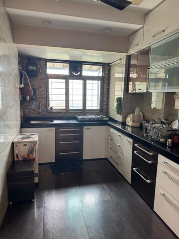 Kitchen in 3 BHK Apartment at Mahavir Universe, Bhandup West – for Rent
