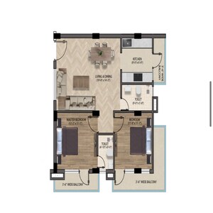Floor Plan in 2 BHK Builder Floor at Sector 73 – for Sale