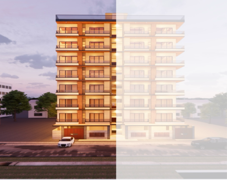 Exterior View, sector 73 2 Bedroom 1170 Sq.Ft. Builder Floor In Sector 73 Noida 8711256