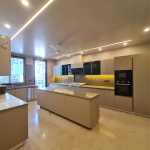 Kitchen in 4 BHK Builder Floor at Unitech Greenwood City Apartment, Sector 45 – for Sale