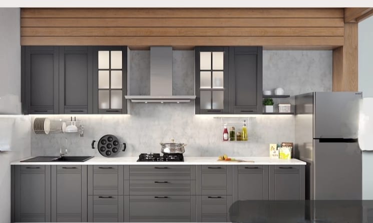 Kitchen, lnt-veridian 3.5 Bedroom 990 Sq.Ft. Apartment In Powai Mumbai 8711343