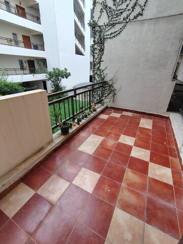 Balcony in 3.5 BHK Villa at Gachibowli County, Gachibowli – for Rent