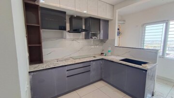 Kitchen in 3 BHK Apartment at Aparna Serene Park, Kondapur – for Rent