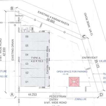  Office Space – Map Location View at Sector 33 - for Sale
