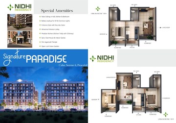 Floor Plan in 1 BHK Apartment at Aditya Nidhi Residency, Ambernath – for Sale