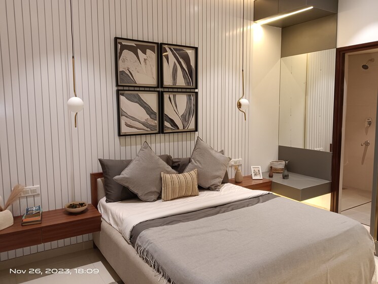 Bedroom, porwal-parklane-urbanjoy 2.5 Bedroom 927 Sq.Ft. Apartment In Sus Pune 8714395
