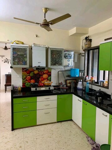 Kitchen in 2 BHK Apartment at Hyde Park Galaxy, Manpada – for Rent