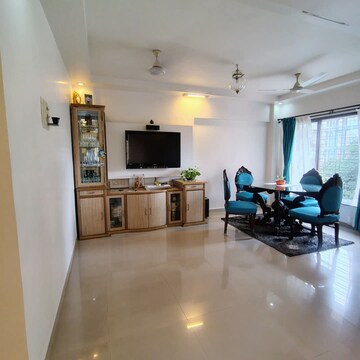 Living Room in 3 BHK Apartment at Kabra Hyde Park, Manpada – for Rent