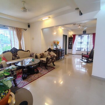 Living Room in 3 BHK Apartment at Kabra Hyde Park, Manpada – for Rent