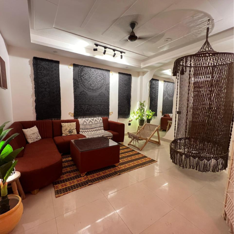 Living Room, saket-court-residential-complex 2 Bedroom 1000 Sq.Ft. Builder Floor In Pushp Vihar Delhi 8714795