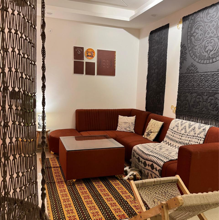 Living Room, saket-court-residential-complex 2 Bedroom 1000 Sq.Ft. Builder Floor In Pushp Vihar Delhi 8714795