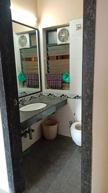 Bathroom in 2 BHK Apartment at K Raheja Heights, Malad East – for Rent