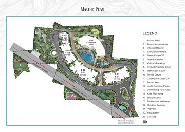 Master Plan in 1 BHK Apartment at Prestige Serenity Shores, Whitefield – for Sale