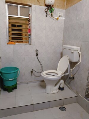 Bathroom in 2 BHK Apartment at Baguiati – for Sale