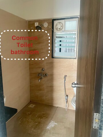 Bathroom in 2 BHK Apartment at Sai Samarttha Saisha, Punawale – for Rent
