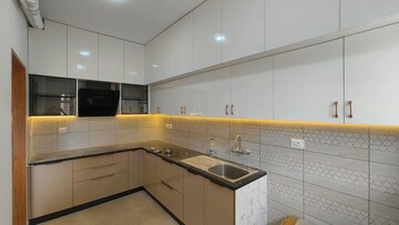 Kitchen in 3 BHK Apartment at Prestige Finsbury Park Regent, Bagaluru  – for Rent