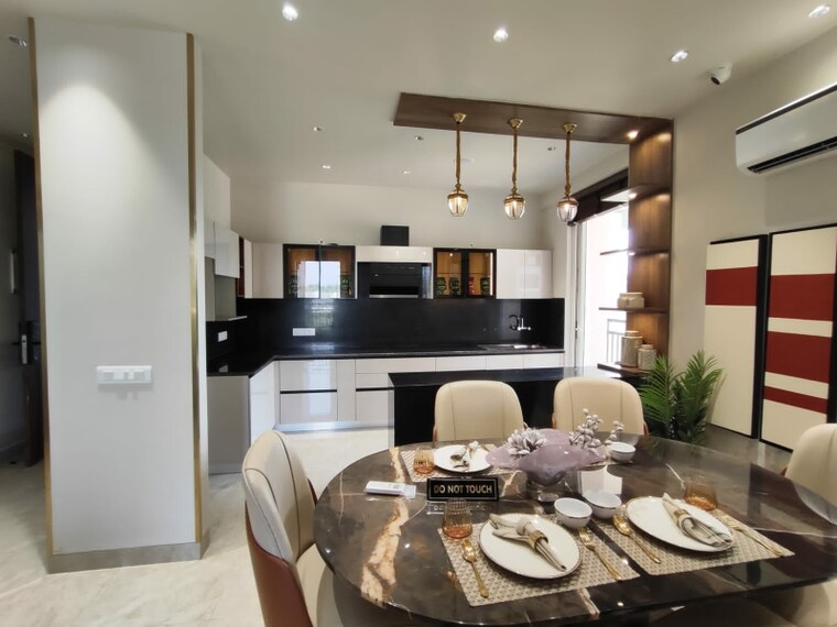 Kitchen, jashn-elevate 3.5 Bedroom 2004 Sq.Ft. Apartment In Sushant Golf City Lucknow 8715501