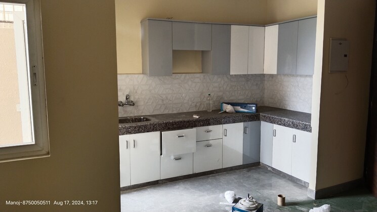 Kitchen, upavp-ganga-yamuna-and-hindon-enclave 4 Bedroom 2200 Sq.Ft. Apartment In Pratap Vihar Ghaziabad 8715577