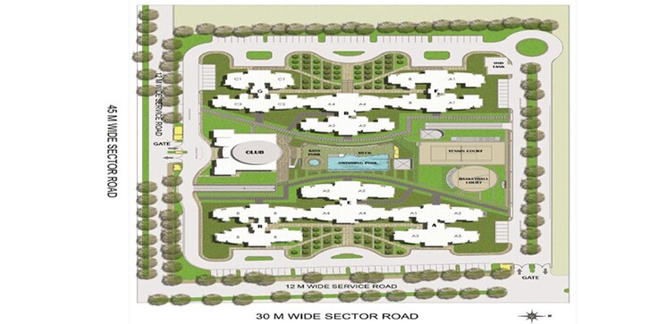 Master Plan, bptp-the-resort 3 Bedroom 1766 Sq.Ft. Apartment In Sector 75 Faridabad 8715781