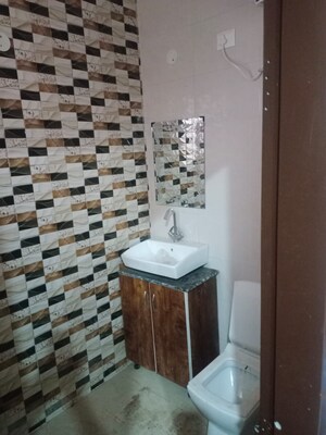 Bathroom in 3 BHK Builder Floor at Lake View Complex, Dhakoli – for Sale