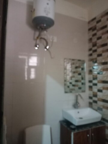 Bathroom in 3 BHK Builder Floor at Lake View Complex, Dhakoli – for Sale