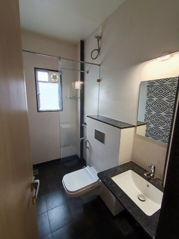 Bathroom in 2 BHK Apartment at Surana Park Marina, Baner – for Rent