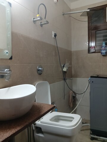 Bathroom in 4 BHK Builder Floor at RWA Residential Society Sector 46, Sector 46 – for Rent