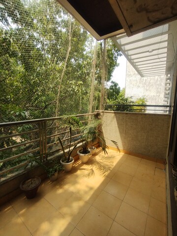 Balcony in 2 BHK Builder Floor at Ansal Sushant Lok I, Sector 43 – for Rent
