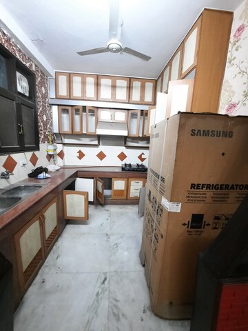 Kitchen in 3 BHK Builder Floor at Malviya Nagar – for Rent