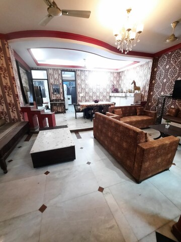 Living Room in 3 BHK Builder Floor at Malviya Nagar – for Rent