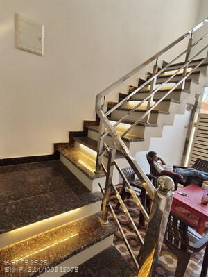 Staircase in 3 BHK Independent House at Jankipuram Extension – for Sale