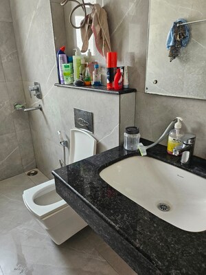 Attached Bathroom in 2 BHK Apartment at Rishita Manhattan, Gomti Nagar – for Rent