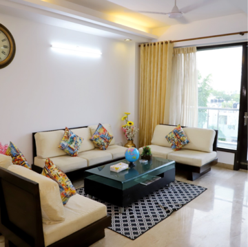 Living Room in 3 BHK Builder Floor at Anupam Garden – for Rent
