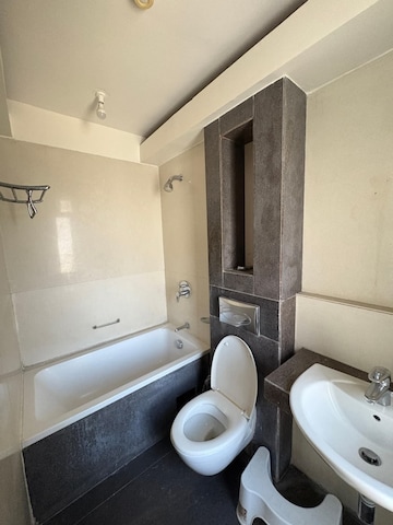 Bathroom in 3 BHK Apartment at Lodha Luxuria, Majiwada – for Rent