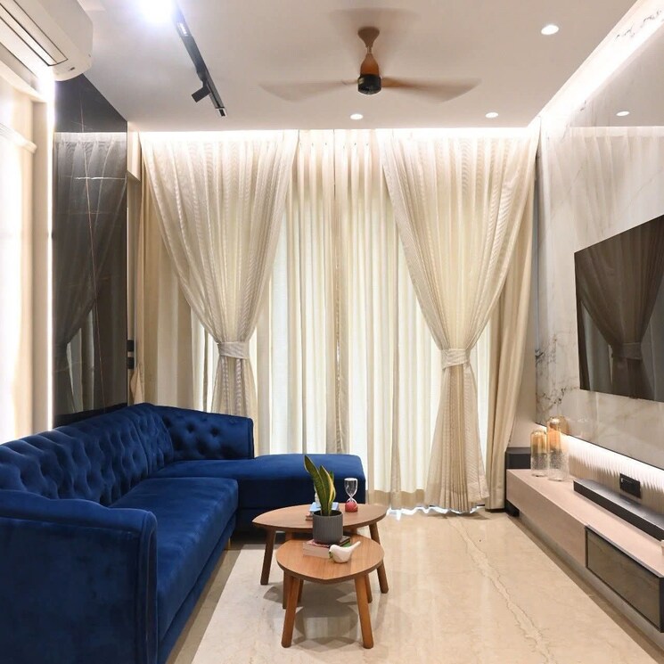 Living Room, lodha-sterling 3 Bedroom 1500 Sq.Ft. Apartment In Kolshet Road Thane 8716928