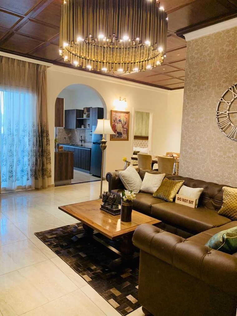 Living Room, sushma-crescent 3 Bedroom 1705 Sq.Ft. Apartment In Dhakoli Zirakpur 8717004