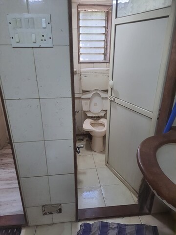 Bathroom in 1 RK Apartment at Saket CHS Malad East, Malad East – for Rent