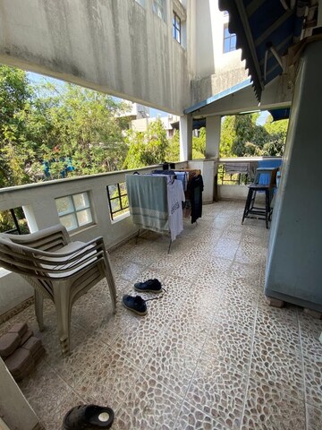 Terrace in 3 BHK Apartment at Vrindavan Apartments Bhusari Colony, Bhusari Colony – for Rent
