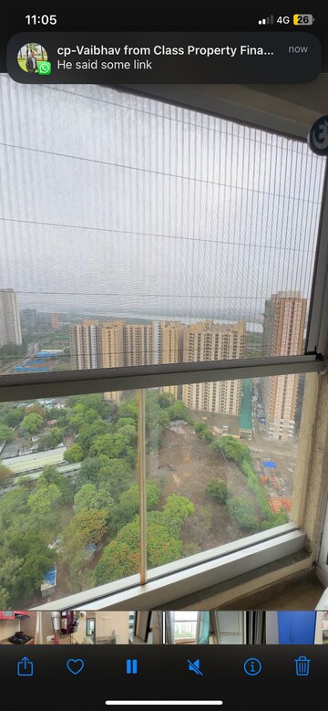 Balcony in 1.5 BHK Apartment at Dosti West County Phase 2 Dosti Cedar, Balkum Pada – for Rent