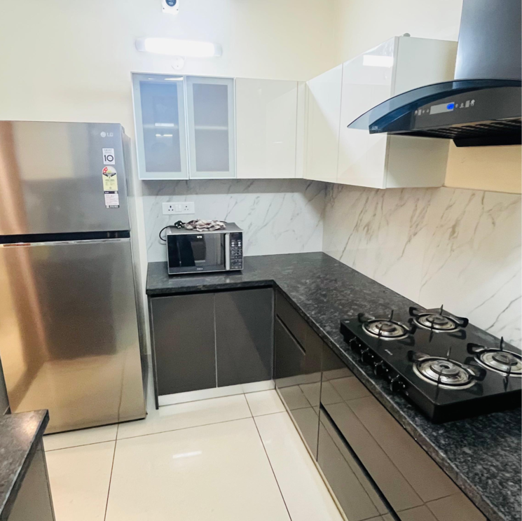 Kitchen, allwin-el-spazia 3 Bedroom 1638 Sq.Ft. Apartment In Nagla Road Zirakpur 8717390